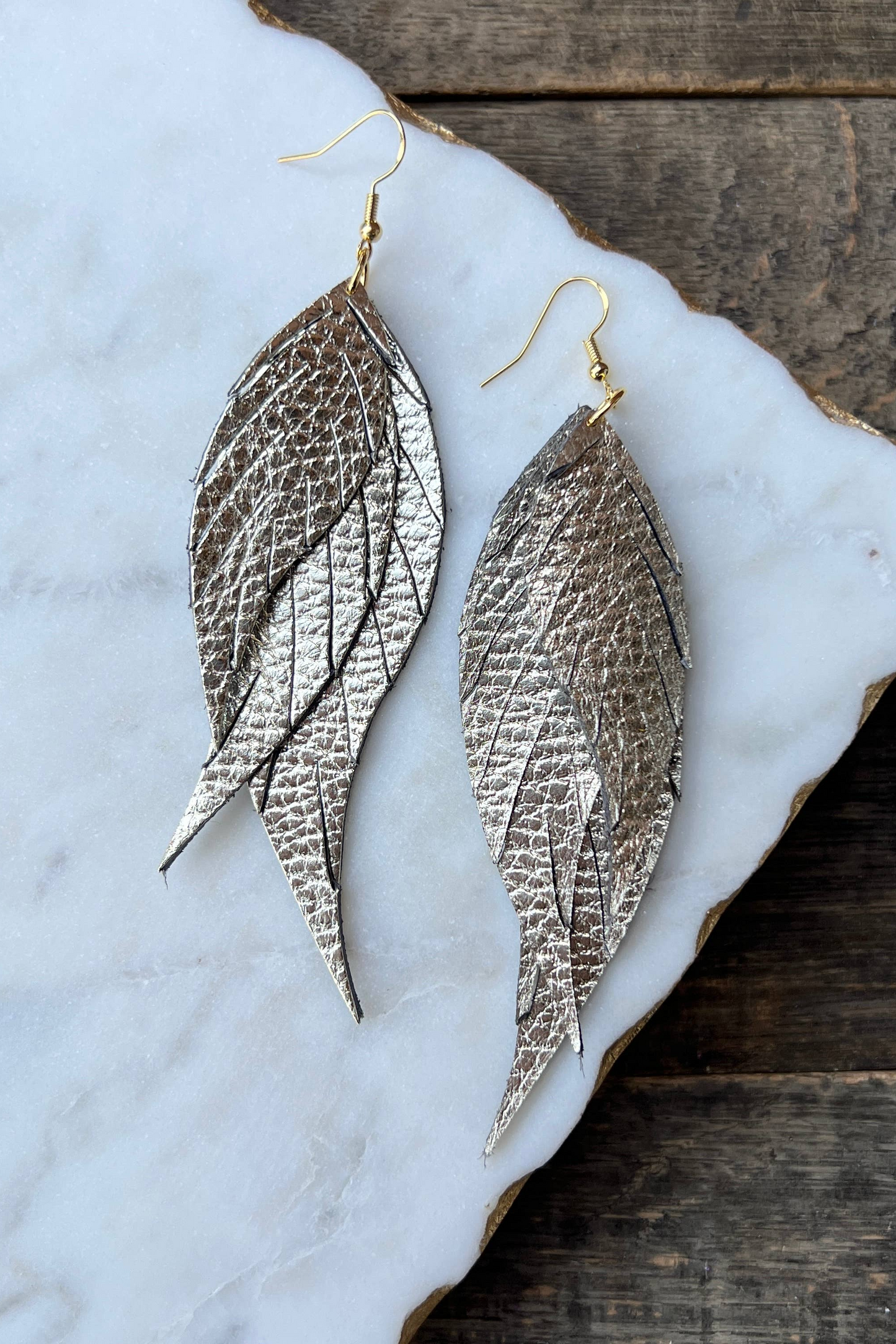 Wings of an Angel - Disco - Leather Earrings