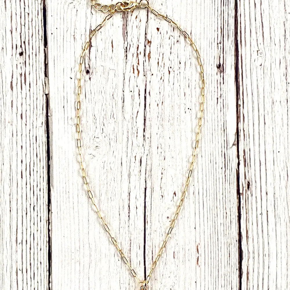 Enamel Initial Necklaces