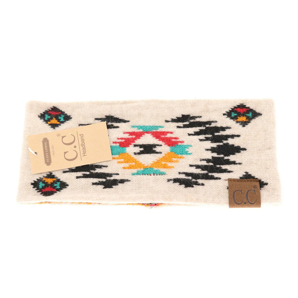 C.C. Aztec Patterned Head Wrap