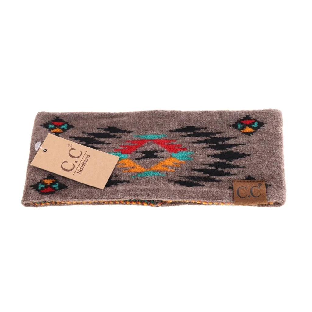 C.C. Aztec Patterned Head Wrap