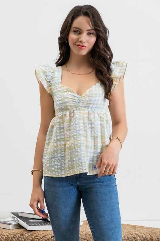 Pastel Baby Doll Top