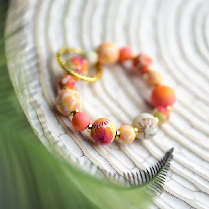 Small Bead Wrist Keychain - Sunshine Bay