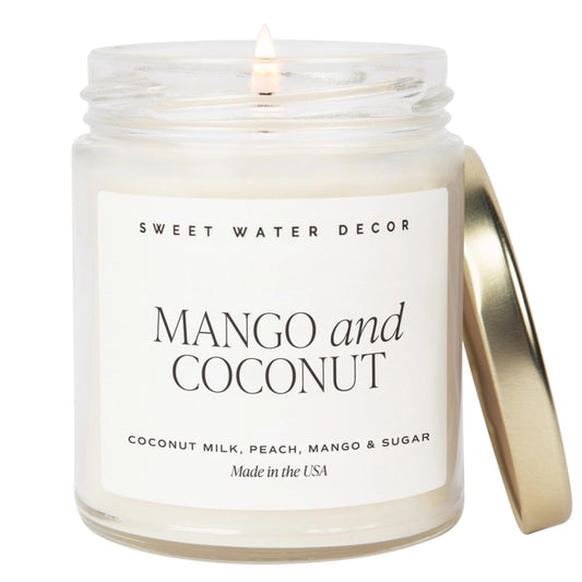 Mango & Coconut 9oz Soy Candle