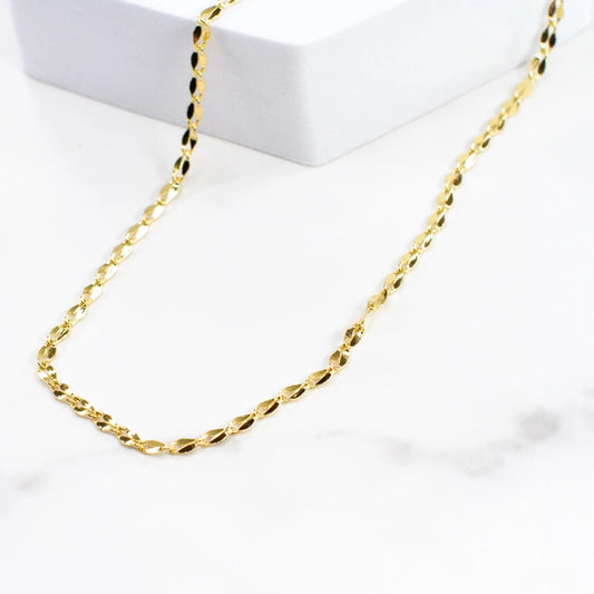 Gold Filled Twist Chain Necklace