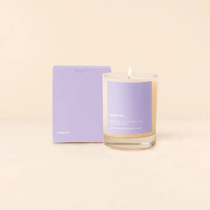 Life Happens Candle Rocks Glass - Hard No