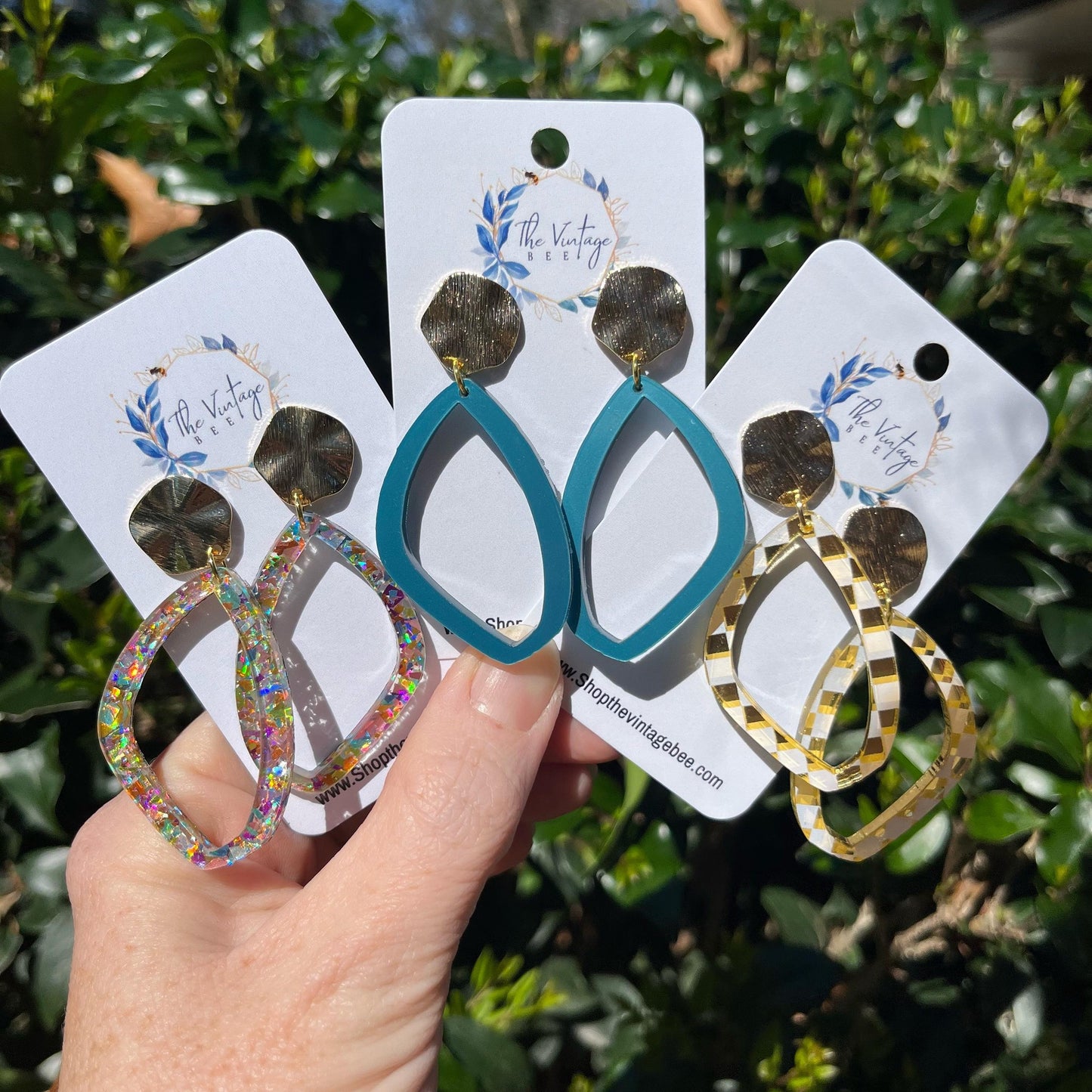 Ricky Hoop Acrylic Earrings
