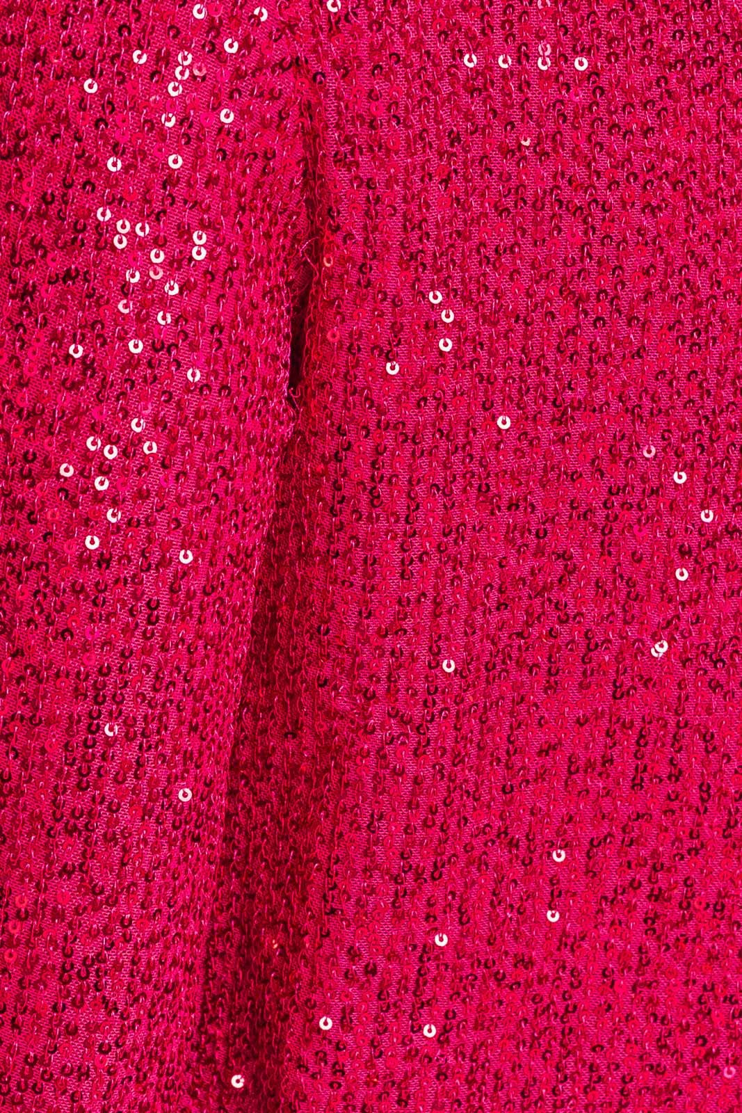 Round Neck Sequin Top