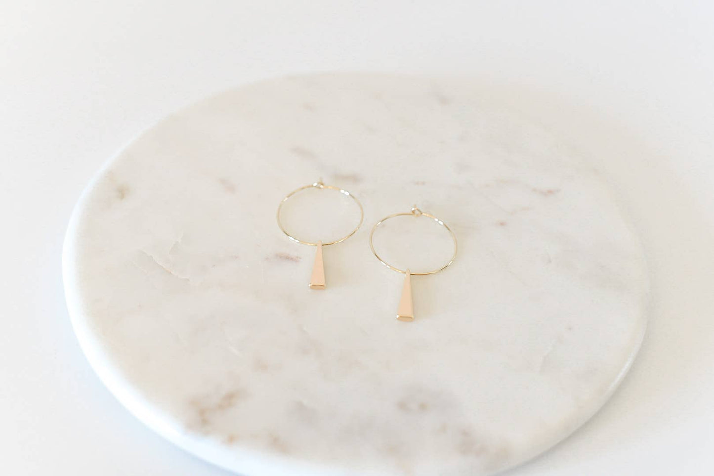 The Rachael 18k Gold Plated Hoop Earrings