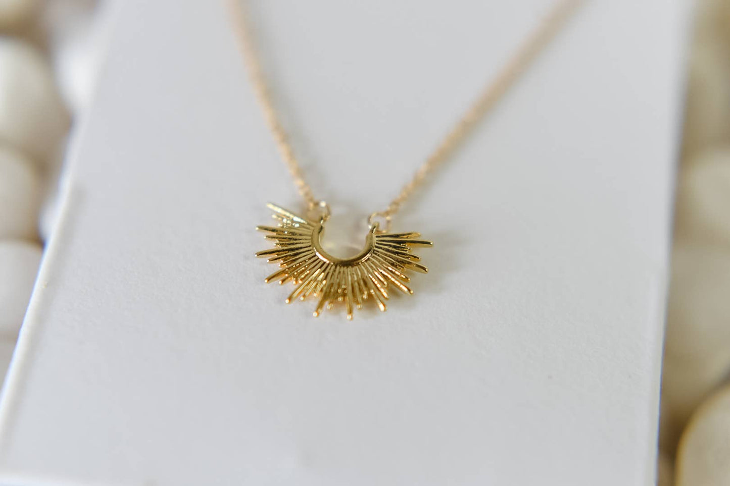 Alys Dainty 18k Gold Plated Starburst Necklace