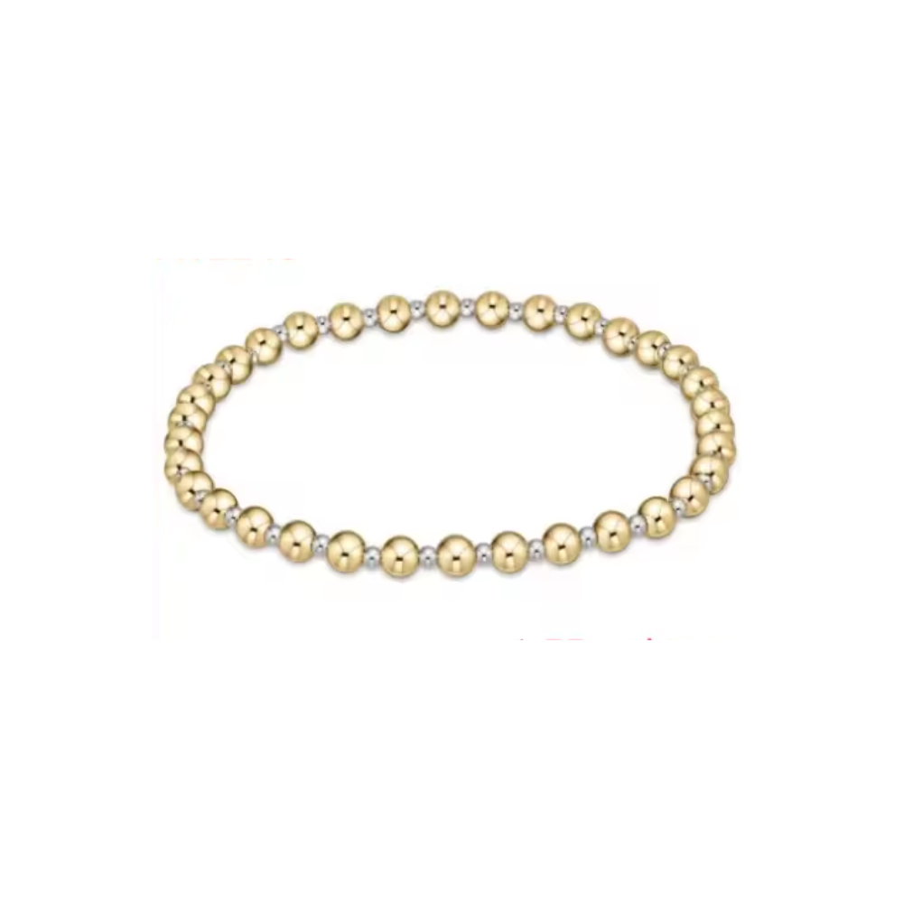 Clara Bracelet - Mixed Metal Gold/Silver Beaded Bracelet