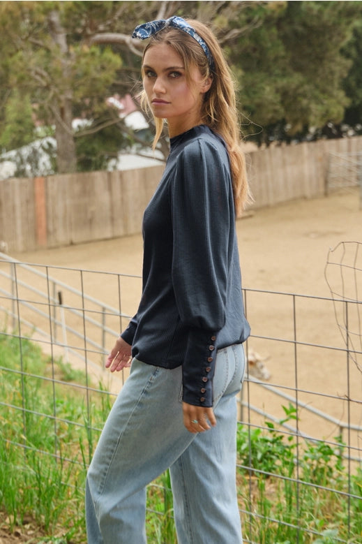 PLUS Acid Washed Baby Thermal Top