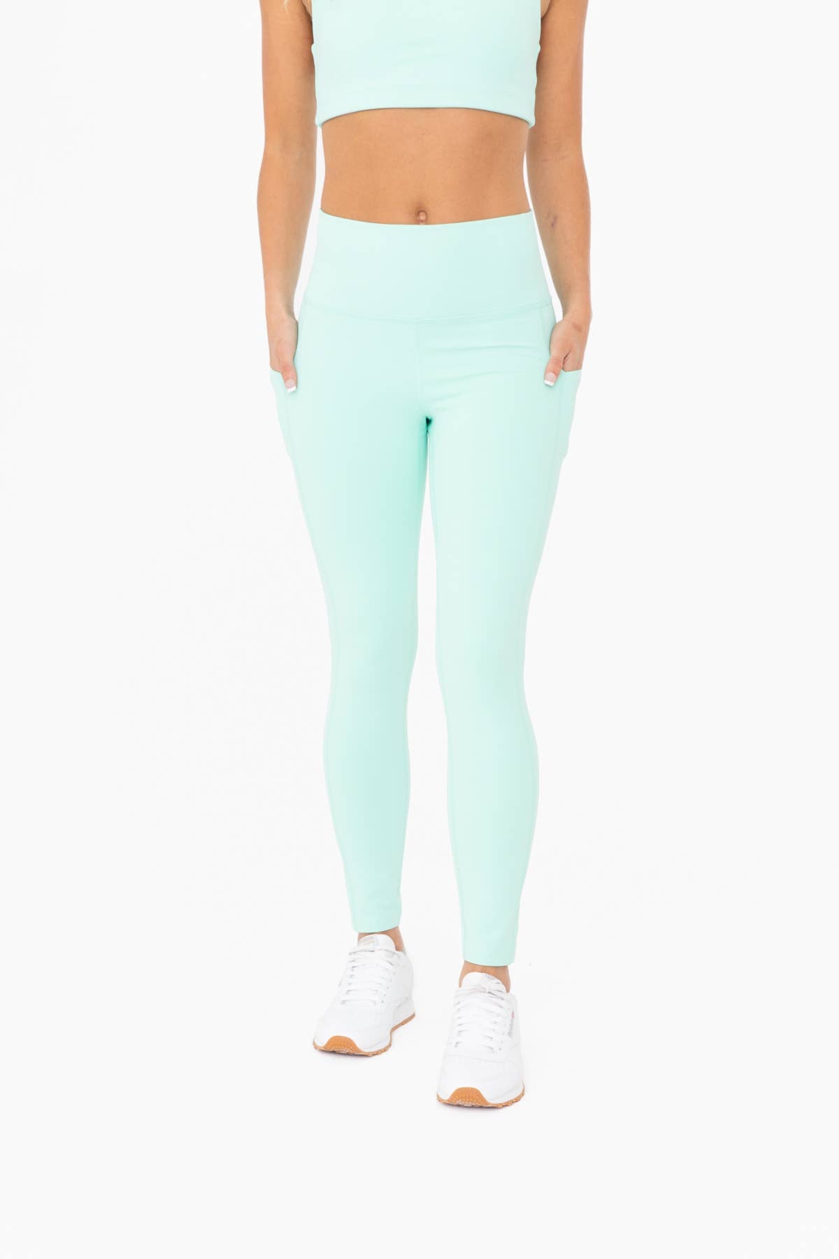 Laser-Cut and Bonded Essential Foldover Highwaist Leggings