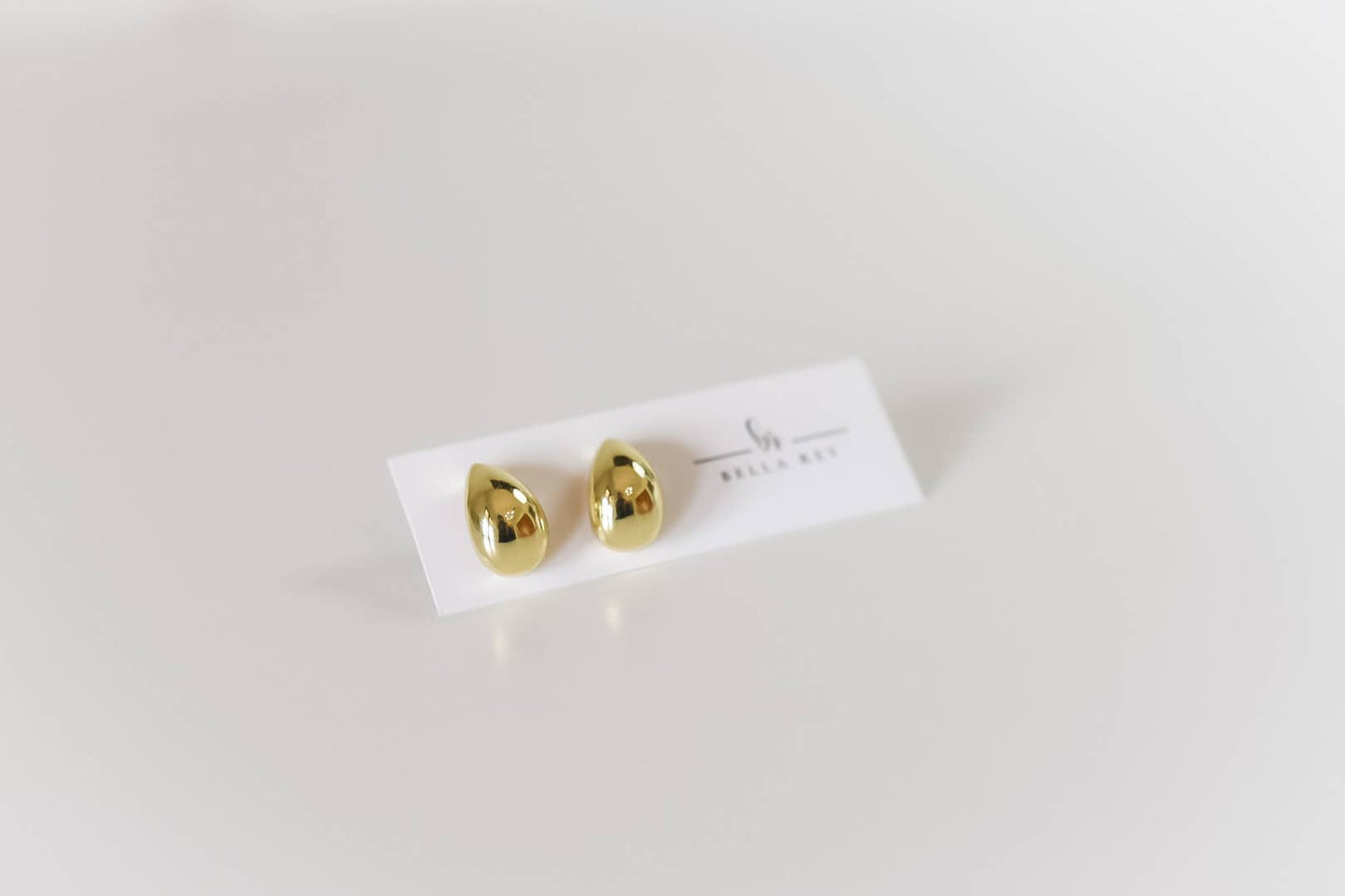 The Olivia Teardrop 18k Gold Plated Stud Earrings