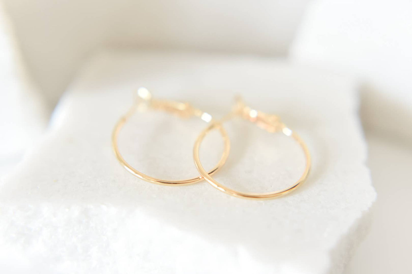The Michelle 25mm 18k Gold Plated Hoop Earrings