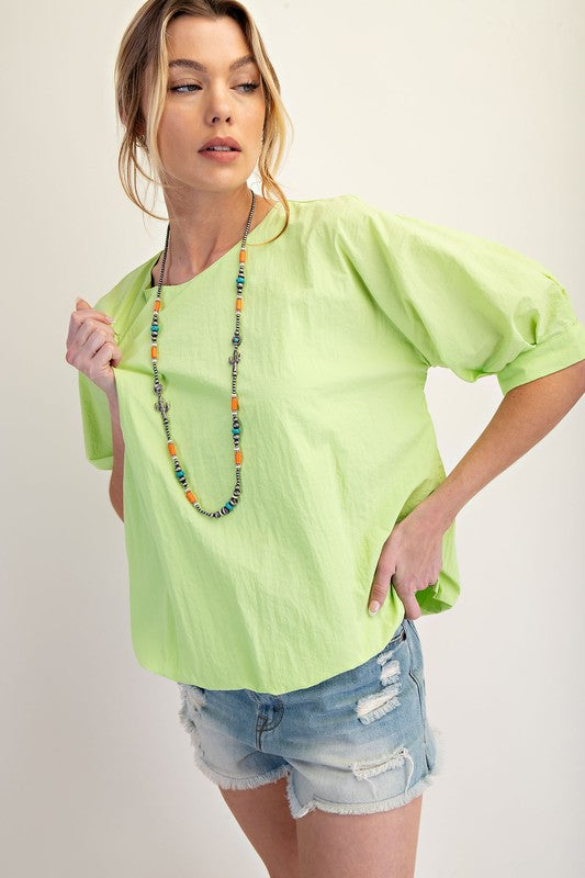 Parachute Bubble Woven Top