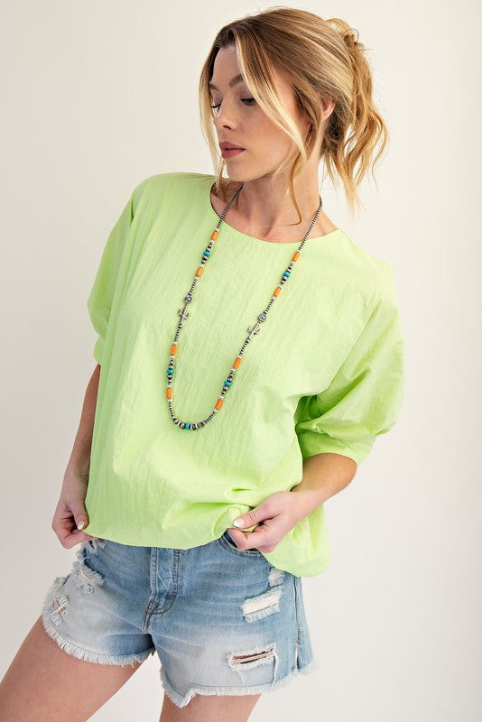 Parachute Bubble Woven Top
