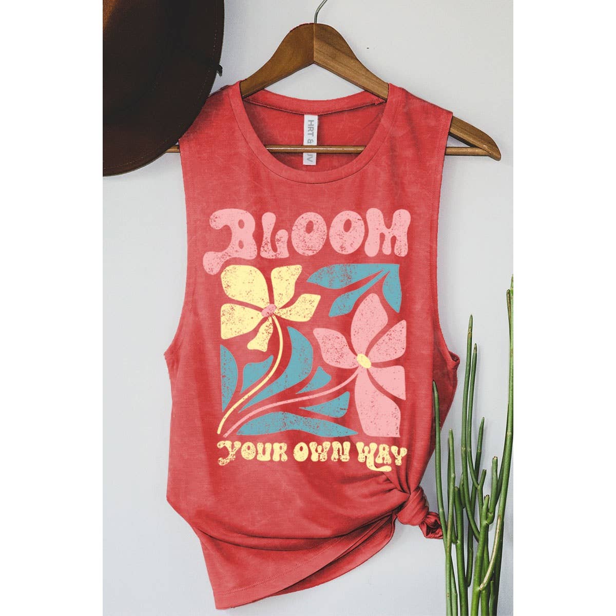 Bloom Your Own Way Mineral Graphic Tank Top
