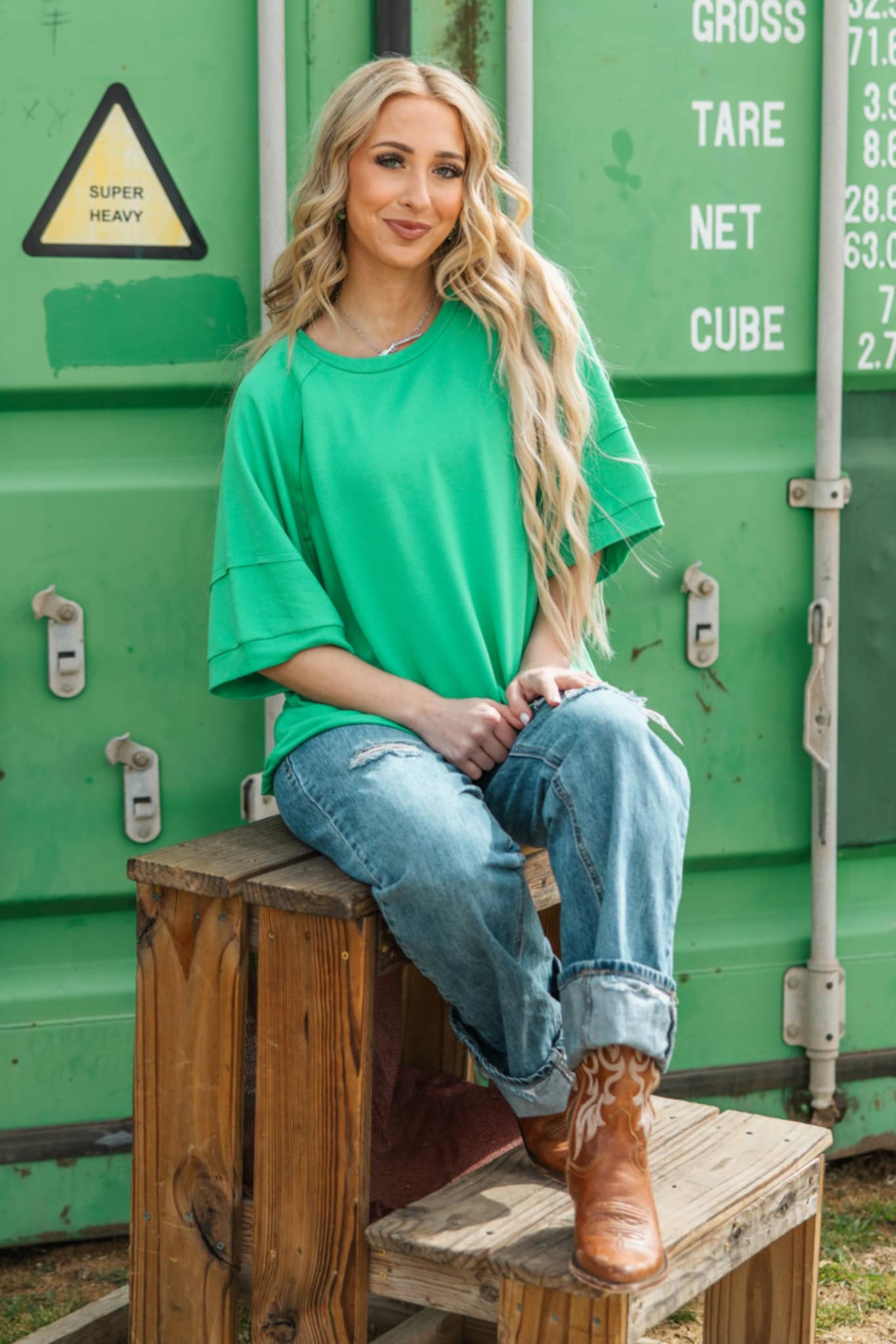 Oversized Relaxed Fit Terry Top
