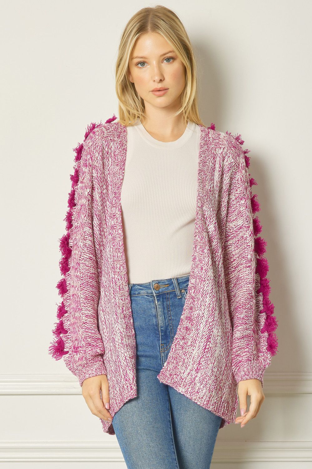 Orchid Cardigan w/ Sleeve Details