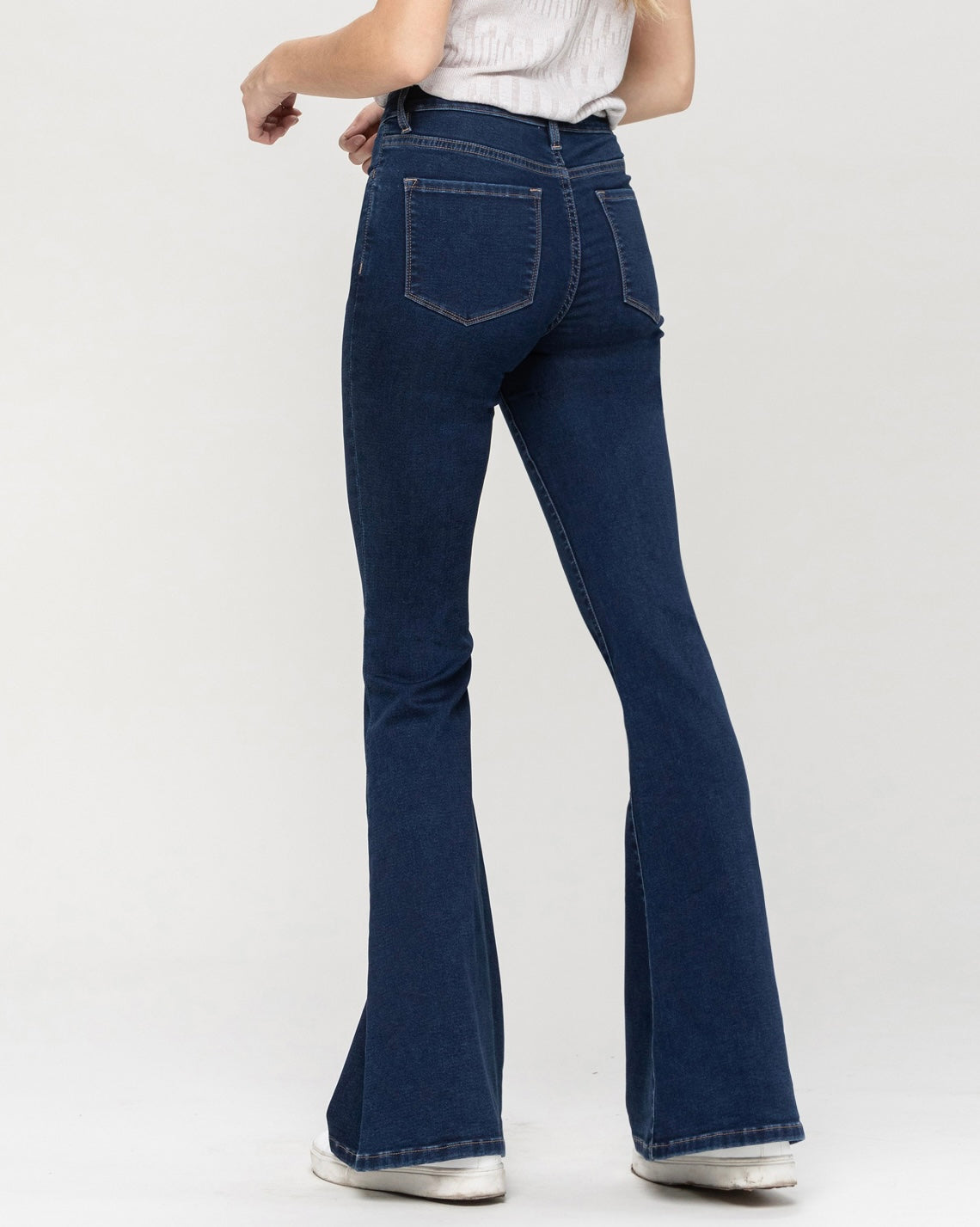 Vervet Button Up High Rise Super Flare
