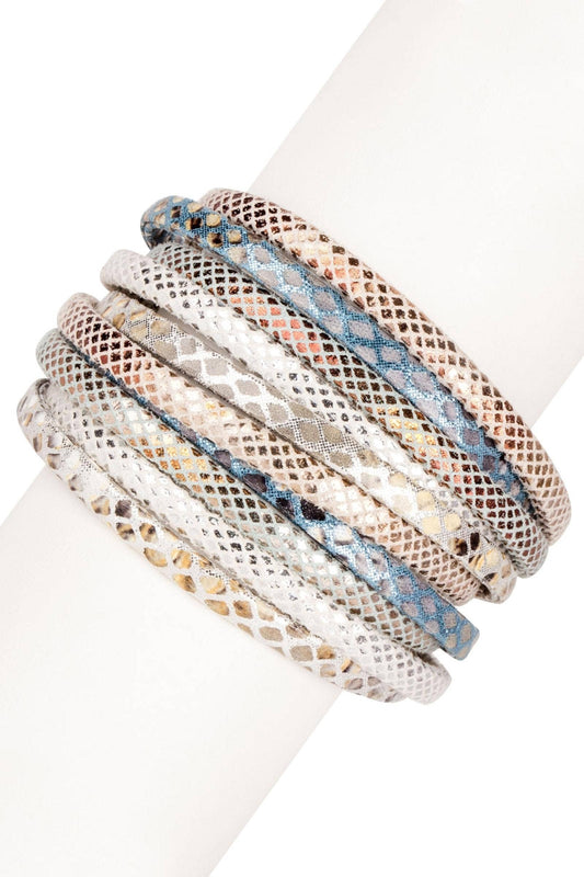 Wild Thing Multi Strand Stackable Leather Bracelet