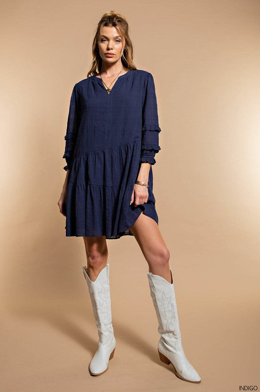 Cotton Loose Fit Flowy Dress