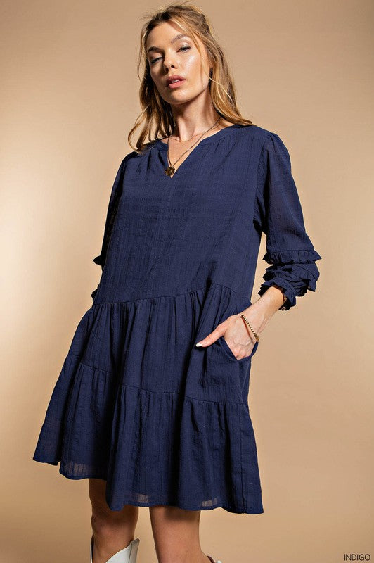 Cotton Loose Fit Flowy Dress