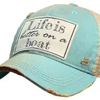 Life Is Better On A Boat Trucker Hat Baseball Cap