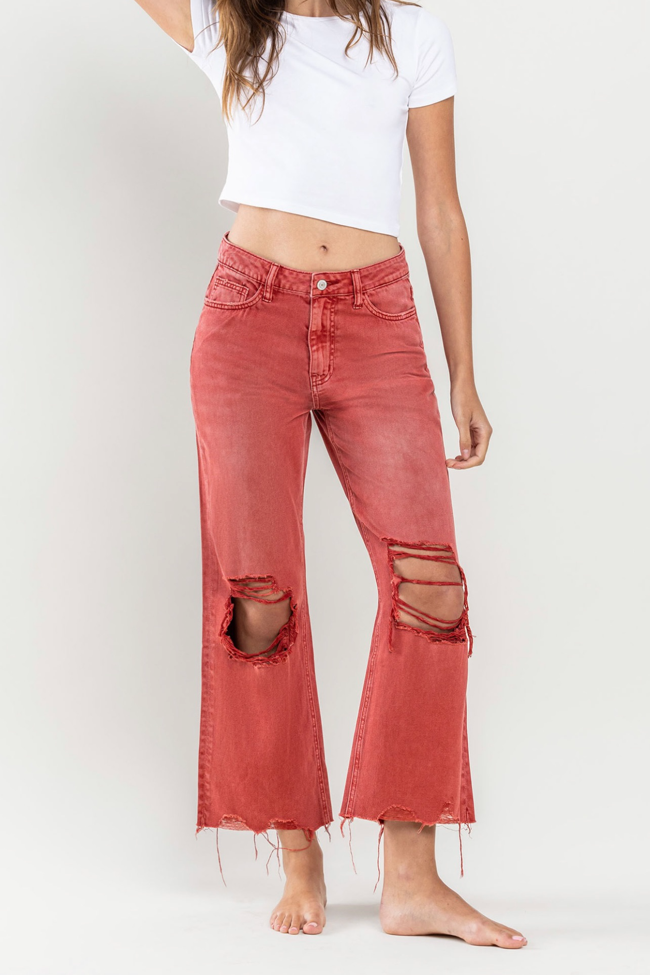 Vervet 90's Vintage Crop Flare Jean