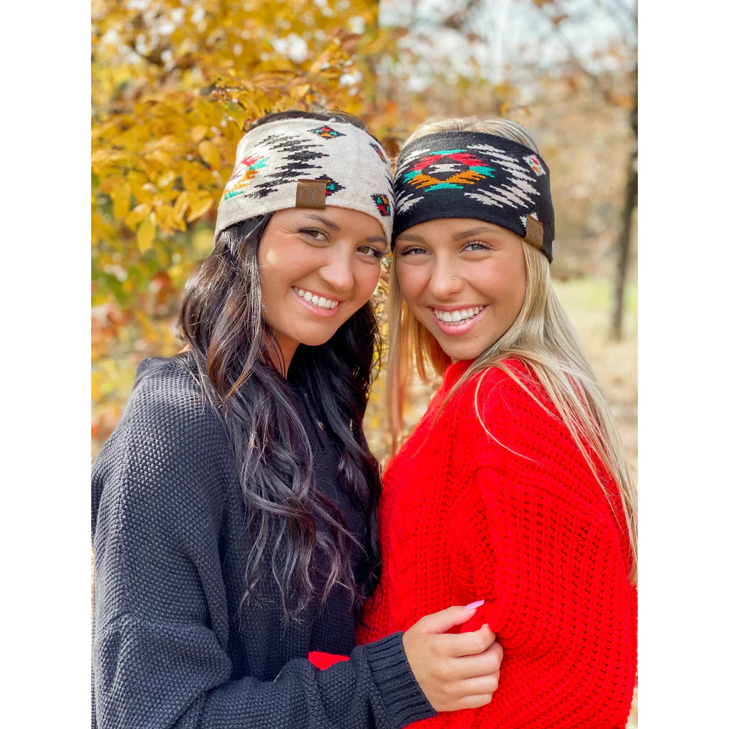 C.C. Aztec Patterned Head Wrap