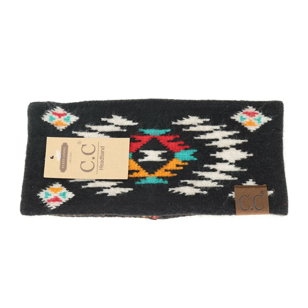 C.C. Aztec Patterned Head Wrap