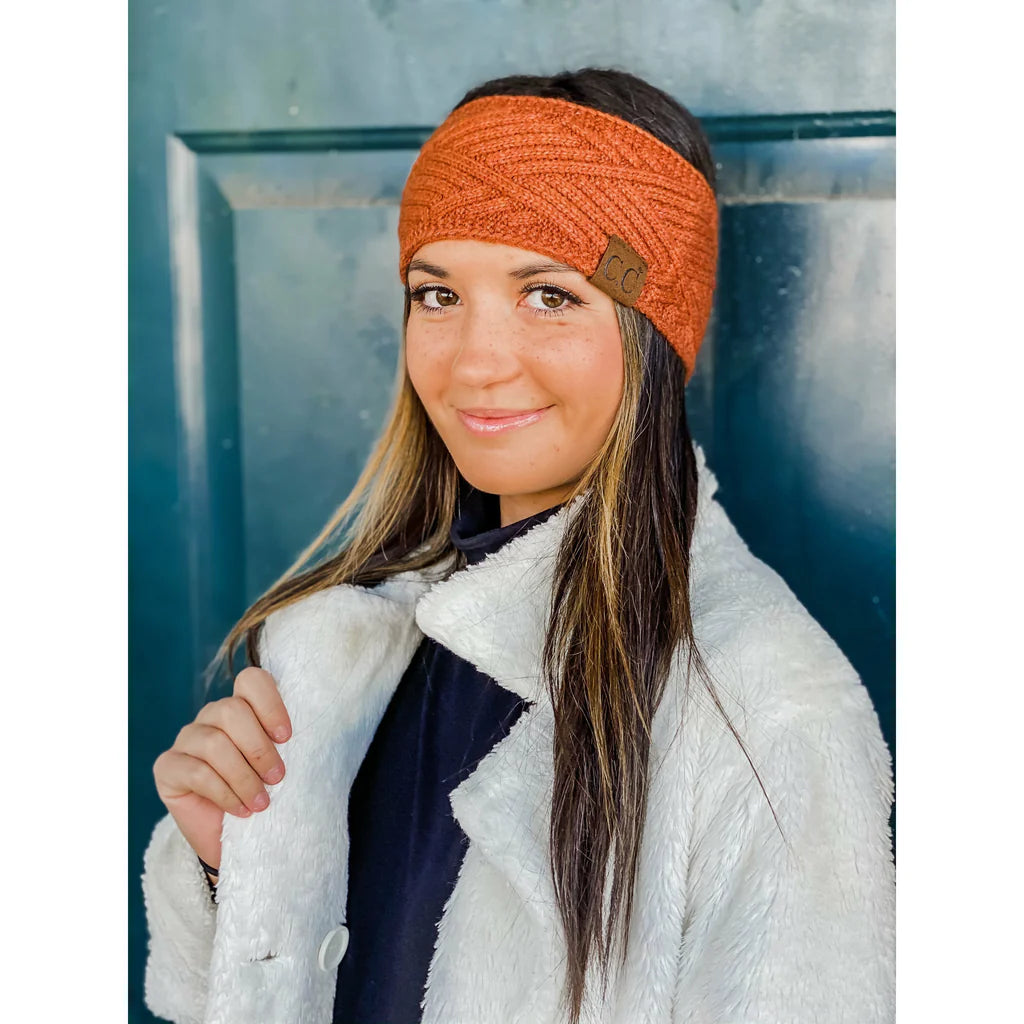 C.C. Diagonal Criss-Cross Patterned Head Wrap