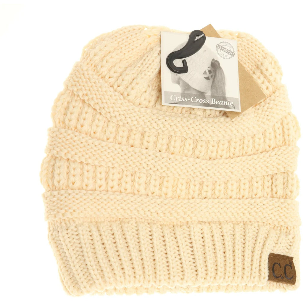 C.C. Criss-Cross Knit Beanie