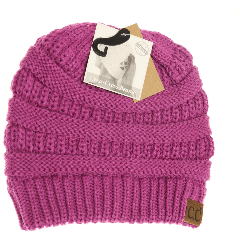 C.C. Criss-Cross Knit Beanie