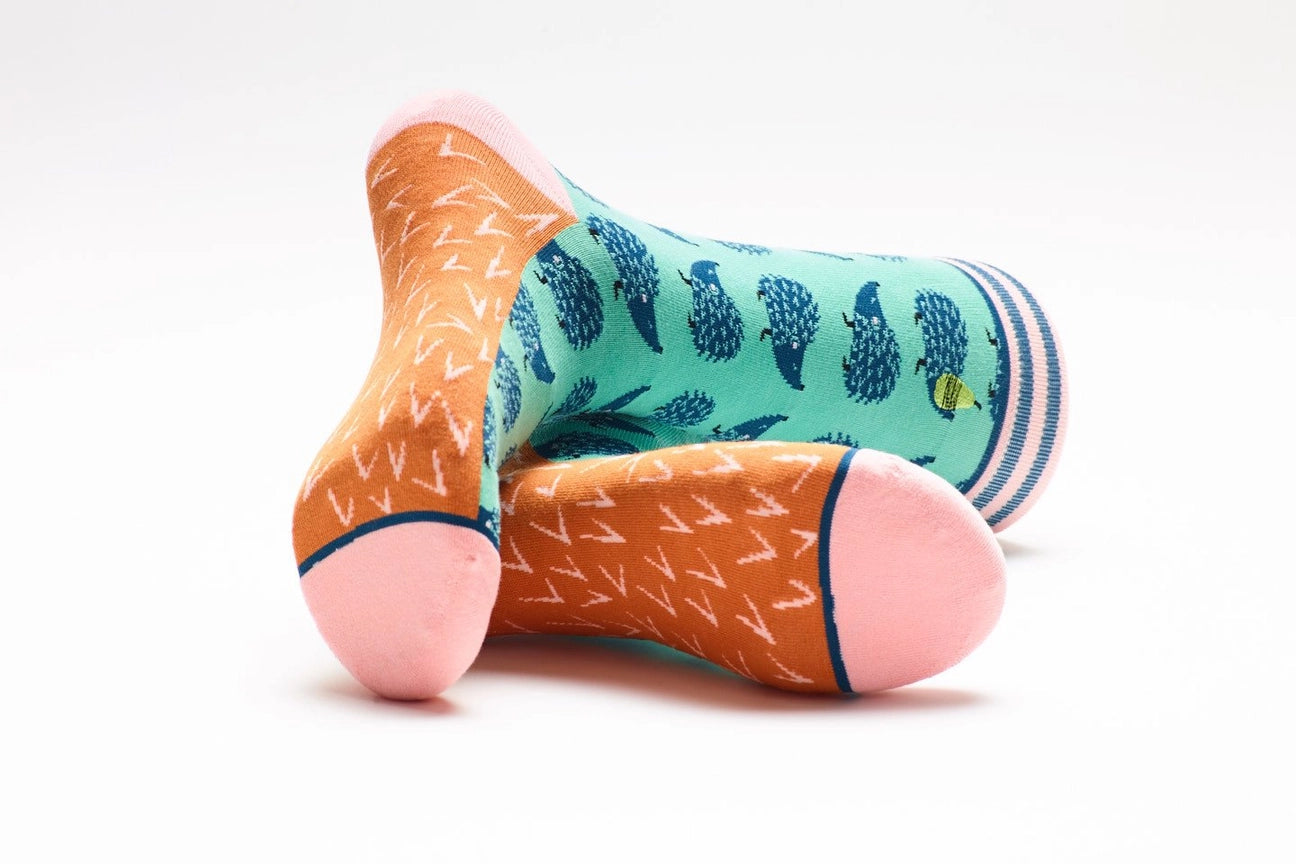 Woven Pear Crew Socks