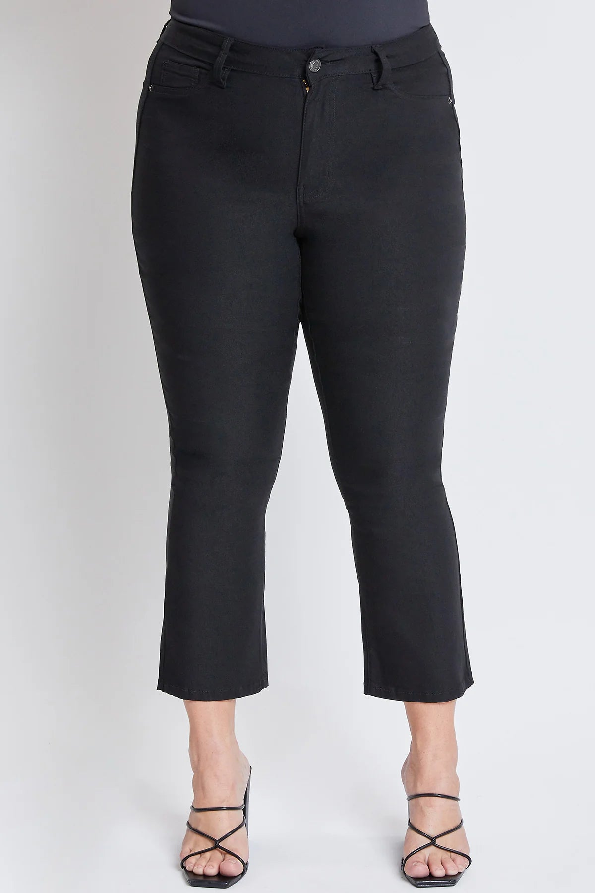 Plus Hyperstretch Cropped Kick Flare Pants