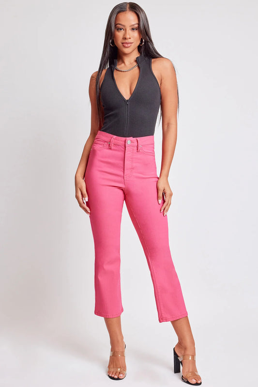 Hyperstretch Cropped Kick Flare Pants