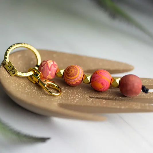 4 Ball Keychain - Savannah Red