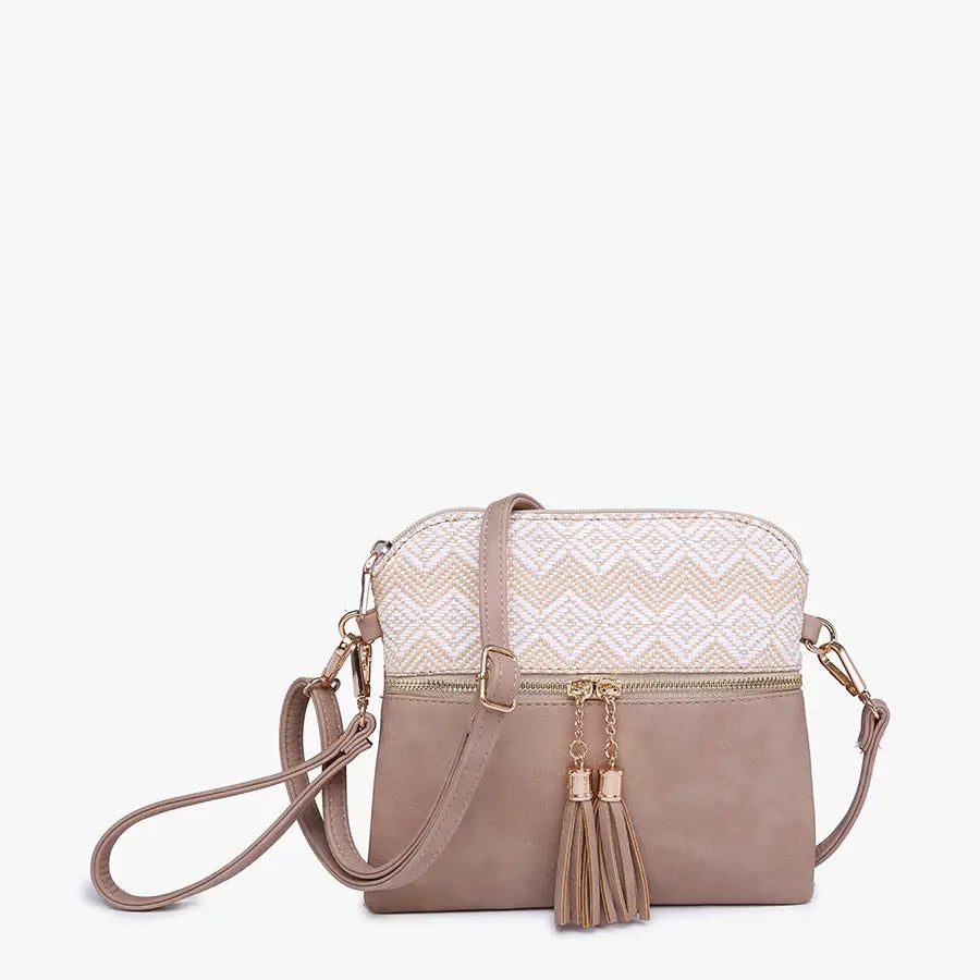 Tara Double Zip Crossbody/Wristlet -