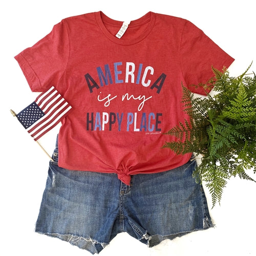 America is my Happy Place Graphic Tee