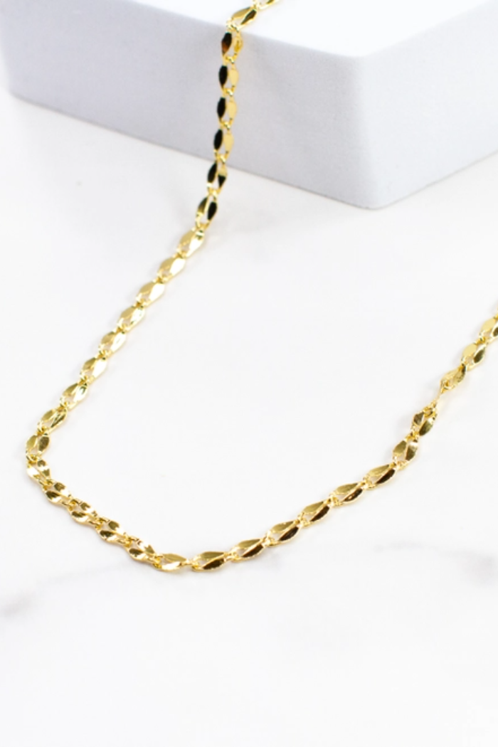 Gold Filled Twist Chain Necklace