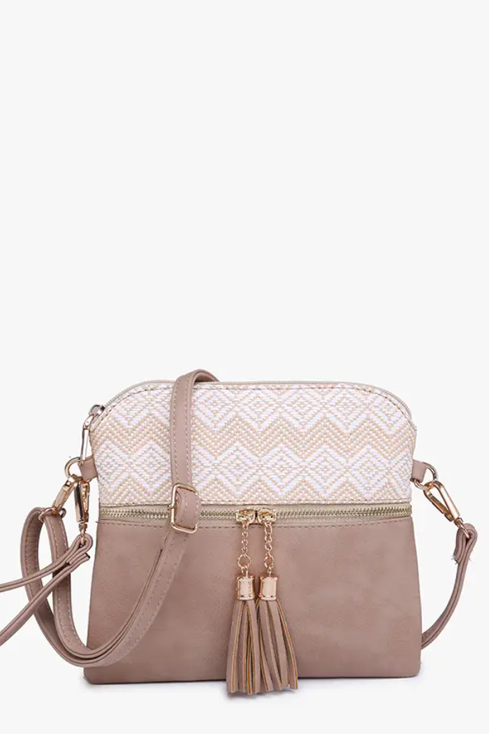 Tara Double Zip Crossbody/Wristlet -