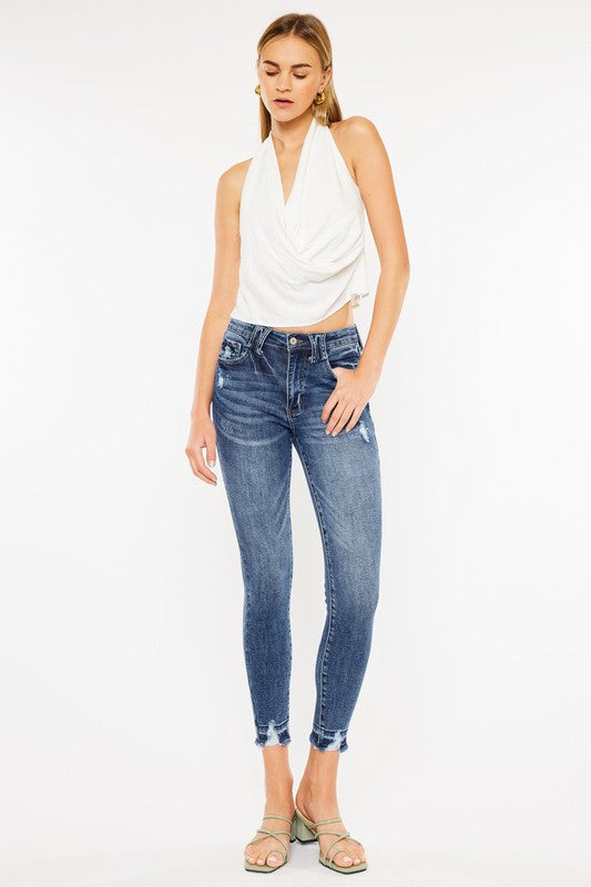 KanCan High Rise Ankle Skinny Jeans