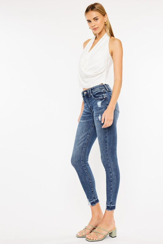 KanCan High Rise Ankle Skinny Jeans