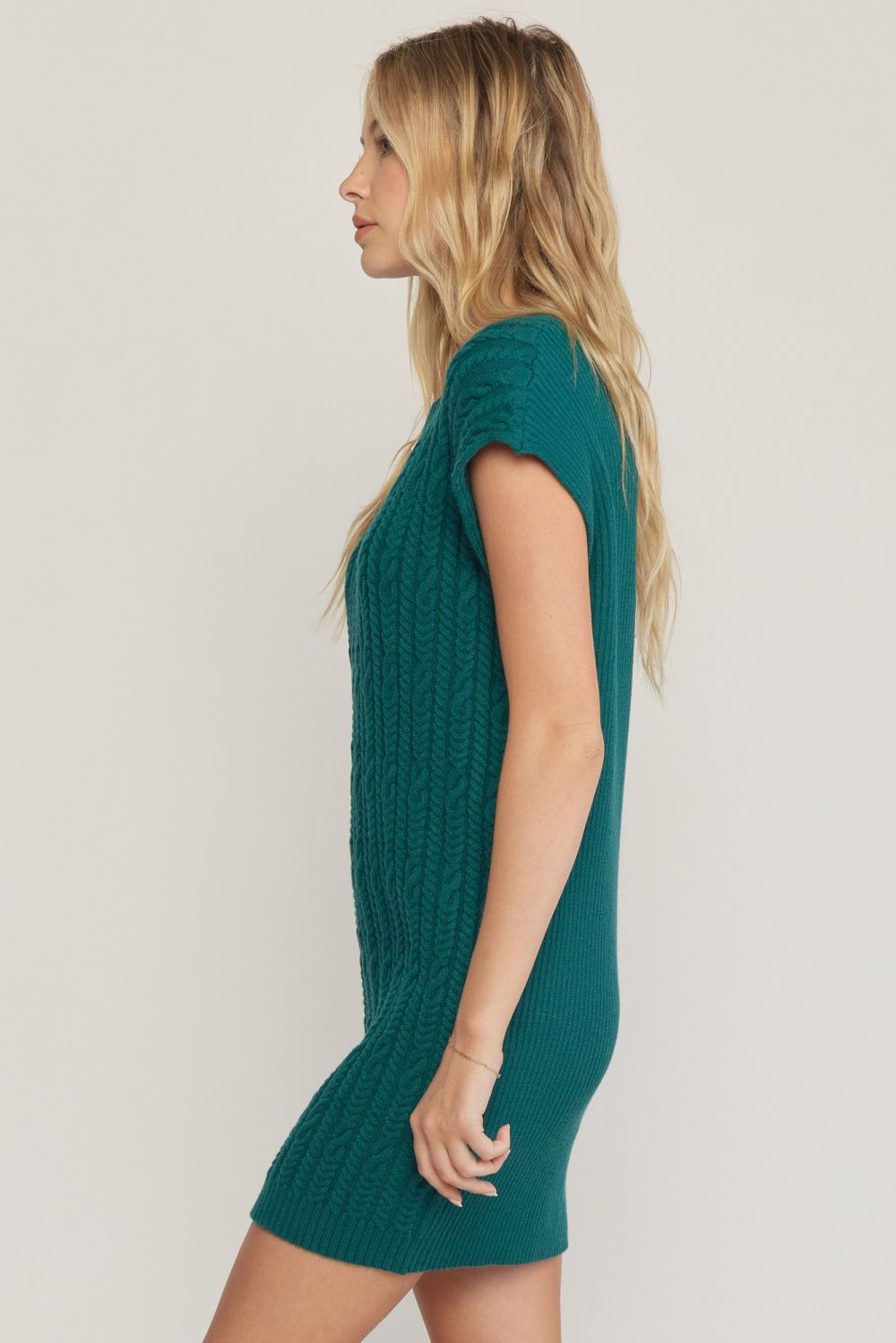 Cable Knit Sweater Dress