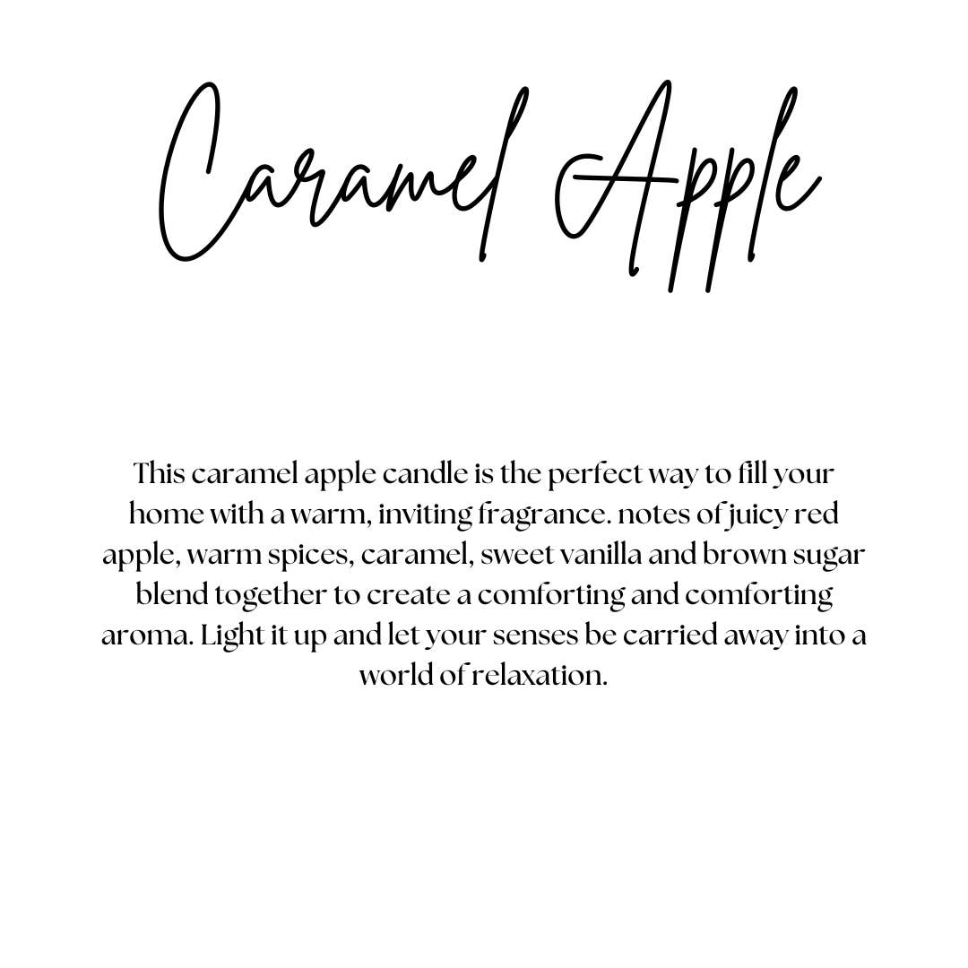 Caramel Apple 8oz Soy Candle