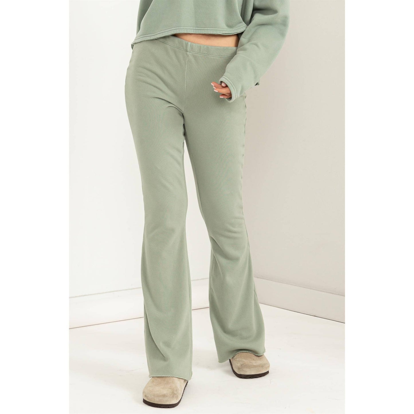 Mid-Rise Flare Lounge Pants