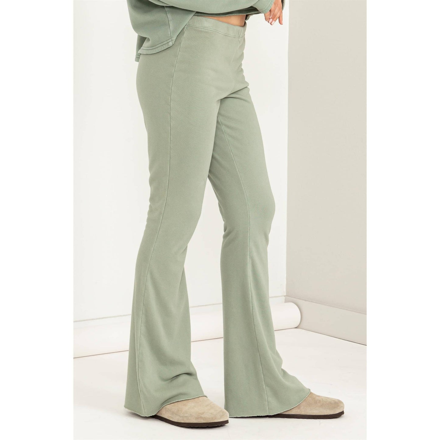 Mid-Rise Flare Lounge Pants