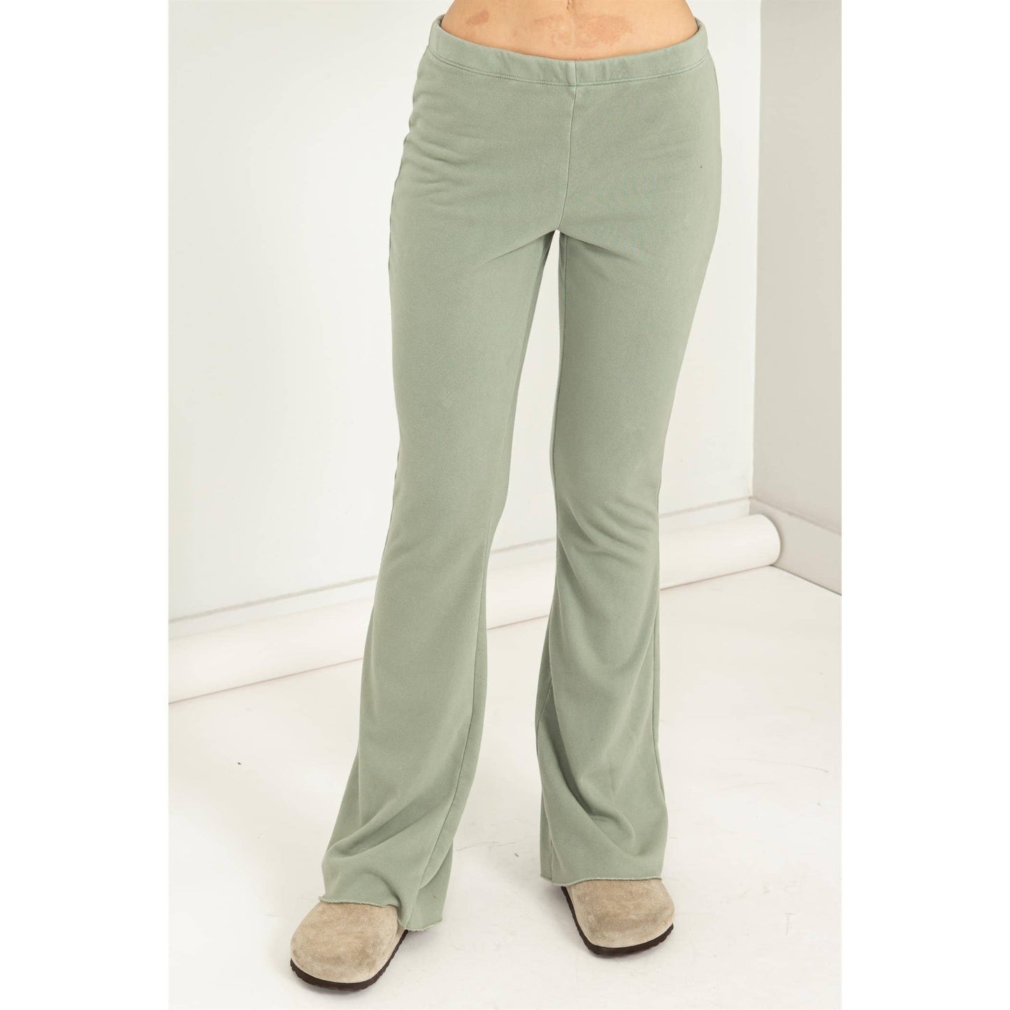 Mid-Rise Flare Lounge Pants