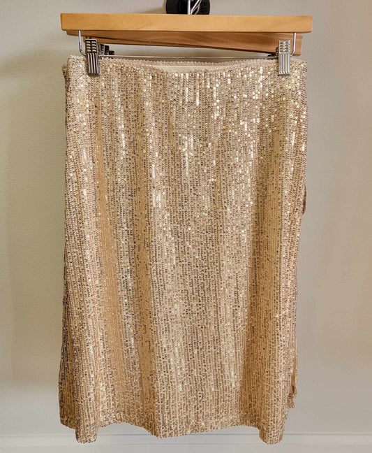 Gold Sequined Skirt